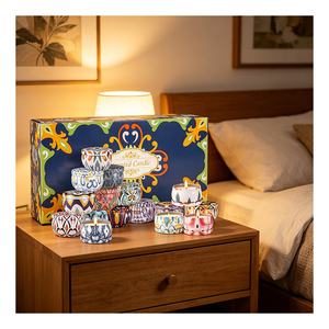 Recipiente para Velas de Color Marfil con Tapa de Cúpula, Presentación de Lujo, Colección Exclusiva de Aromaterapia, Decoración para el Hogar de Primera Calidad - Product Image 4