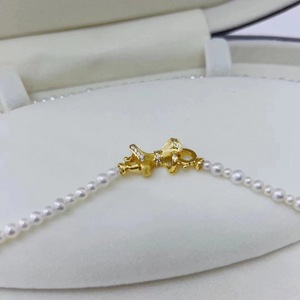 Boucle papillon brossée de précision en argent S925 pour accessoire de perle DIY, pour collier chaîne de pull tendance - Product Image 3