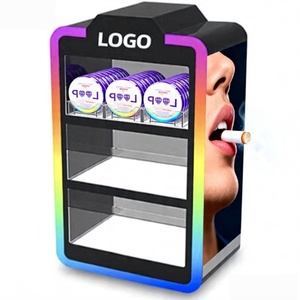 Exhibidor Acrílico Personalizado de 3 Niveles con RGB para Tienda de Cigarrillos, Exhibidor Acrílico para Tabaco Zyn - Product Image 1