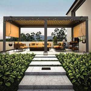 Pergola motorisée de pergola de persienne en aluminium <span class=keywords><strong>6X3</strong></span> <span class=keywords><strong>avec</strong></span> l'accessoire facultatif d'écran de cadre enduit par poudre d'aluminium traité sous pression - Product Image 1