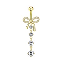 Anneaux de piercing pour nombril Freya en gros, anneaux flottants pour nombril pour filles, boucles d'oreilles pendantes en acier inoxydable avec nœud et cœur, boucles d'oreilles hélix