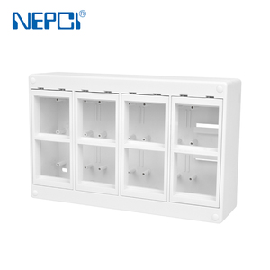 Boîte à douilles encastrée 8 voies de type espagnol XJY-ZMC-8S boîte arrière murale série 45 pour <span class=keywords><strong>prise</strong></span> de courant - Product Image 3