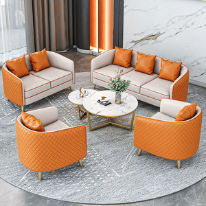 <b>Hotel</b> <b>Sofa</b> Set Fabric Metal Frame Durable Commercial Venue Lounge Furniture - Product Image 4