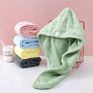 Gorro para secar el cabello Fan Xin, forro polar coral, 25x652cm, absorbente y grueso para mujer - Product Image 2