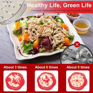 Large Chicken Breast Shredder <b>Tool</b> Twist with Brush and Fork Visible <b>Meat</b> Shredder Machine Chicken Shredder - Product Image 2