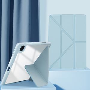 Étui de <span class=keywords><strong>tablette</strong></span> transparent en acrylique antichoc avec support pliable à trois volets et fonction de mise en veille automatique pour <span class=keywords><strong>Samsung</strong></span> TAB <span class=keywords><strong>S6</strong></span> <span class=keywords><strong>Lite</strong></span> <span class=keywords><strong>2022</strong></span>/P613/P619 - Product Image 3