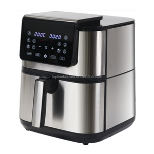 Friggitrice ad aria quadrata in acciaio inox 8L 10L digitale <span class=keywords><strong>xxl</strong></span> up e dowm riscaldamento aria friggitrice - Product Image 3