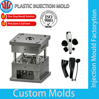 Moule d'injection personnalisé haute précision pour chargeur de nouvelle énergie, en acier durable P20/H13 +/-0.01mm, pour moulage par injection de plastiques ABS, PC, etc.