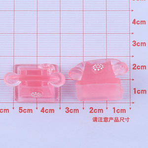 Miniature Stéréo Téléphone Ornement Lumineux Résine Accessoires Résine Boucles D'oreilles Résine Pendentifs Pour La Décoration - Product Image 6