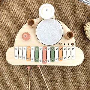 Estación Musical Multifuncional de Madera, Set de Percusión Orff con Xilófono y Kit de Batería para Educación Musical - Product Image 3