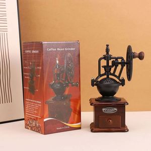 Wooden Classical Portable Hand Manual Wood Coffee Mill <b>Grinder</b> for Home Use and Travel - Product Image 2