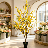 Großhandel Hochzeitsdekoration & Zubehör Künstlicher Winterjasmin-Blumenbaum Kunstblumen für Außen- und Innenbereich Büro Bar Raumdekoration