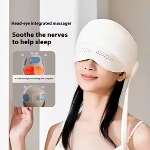 <span class=keywords><strong>Head</strong></span> & Eye Massager Da đầu căng thẳng thư giãn Migraine Mũ 6 khu massage Căng Thẳng Đau Đầu massager với 3 chế độ sưởi ấm - Product Image 1