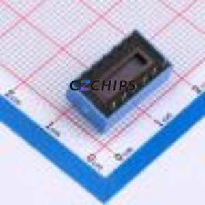 2.54-6P CJPB-L DIP Switch Through hole Component (THT) Switch Flat Toggle, Raised Type Single Pole Single Throw 6 PC Pin - Product Image 2