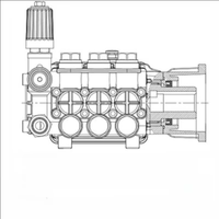 Vente directe usine : Pompe à piston triplex haute pression en laiton, alimentée par batterie lithium nouvelle énergie, avec moteur CC sans balais, pour le nettoyage