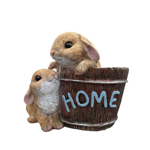 กระถางต้<span class=keywords><strong>น</strong></span>ไม้<span class=keywords><strong>เร</strong></span>ซิ่นรูปกระต่าย งา<span class=keywords><strong>น</strong></span>แฮ<span class=keywords><strong>น</strong></span>ด์เมด เป็นมิตรกับสิ่งแวดล้อม ของตกแต่งโต๊ะทำงาน ระเบียงใ<span class=keywords><strong>น</strong></span>ร่ม กลางแจ้ง และเฉลียง - Product Image 5