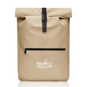 Sac à dos professionnel étanche extensible en nylon avec fermeture rolltop pour ordinateur portable, vente en gros d'usine, logo personnalisé - Product Image 4