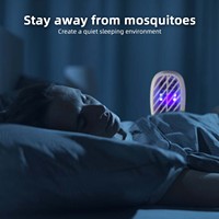 Trampa para moscas UV portátil para interiores, luz para insectos, ABS, antiinsectos, enchufe eléctrico para Control de plagas, lámpara para matar moscas de estado sólido