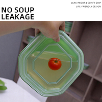 Boîtes alimentaires rectangulaires jetables avec couvercles, épaissies, de qualité alimentaire, sans BPA, sans PFAS, adaptées au réfrigérateur et au micro-ondes