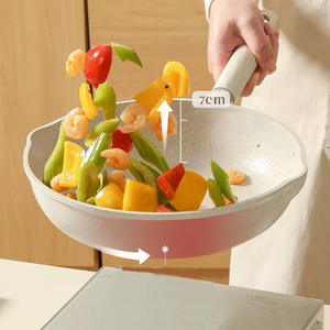 ชุดกระทะก้นลึกพร้อมฝาแก้วเตาสำหรับกระทะ - Product Image 3