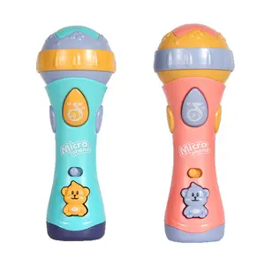 Xách Tay Nhỏ Không Dây Microphone Điện Karaoke Âm Nhạc Đồ Chơi Microphone Pin Powered Cho Trẻ Em