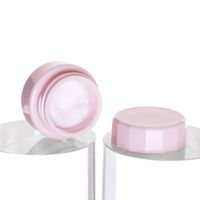 Pots cosmétiques miniatures de luxe en plastique recyclé 3g 5g 8g 10g 15g, pots à gel UV personnalisés blancs avec couvercle antidérapant