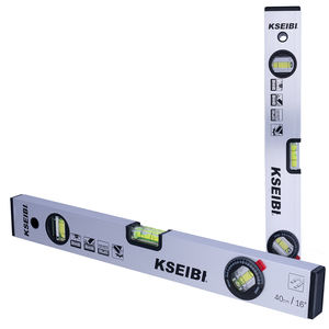 Üç flakon ile KSEBI manyetik ruh seviyeleri ölçme aracı 12 "300MM alüminyum alaşımlı plastik Film ambalaj - Product Image 5