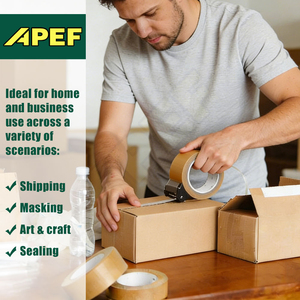 Nastro Adesivo in Carta Kraft Gommata Personalizzato <span class=keywords><strong>Nero</strong></span> per Elettronica, Nastro di Sicurezza Rinforzato in Carta Kraft - Product Image 5
