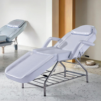 Lit de beauté en acier inoxydable XC-629, design contemporain pour micro-tatouage et micropigmentation dans les hôtels, salons et studios