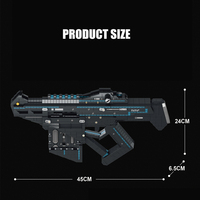 Reobrix 77007 Armas Militares, Pistola de Expulsión de Munición, Modelo de Armas de Fuego MOC, 1508 Piezas, Bloques de Construcción, Juguetes