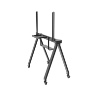 Meuble TV mobile moderne en vente chaude, support de chariot pour téléviseur LCD sur roulettes, chariot TV robuste pour écrans de 37 à 75 pouces