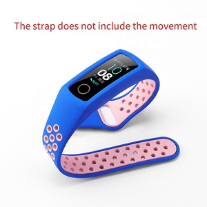 Bracelet en silicone deux tons pour <span class=keywords><strong>Honor</strong></span> <span class=keywords><strong>Band</strong></span> 4 5 Bracelet de sport intelligent huawei <span class=keywords><strong>Honor</strong></span> <span class=keywords><strong>Band</strong></span> <span class=keywords><strong>3</strong></span> Bracelet de sport de remplacement respirant et poreux - Product Image 3