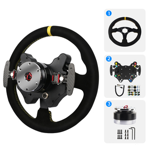SIMSONN Carbon Fiber <strong>Racing</strong> <strong>Wheel</strong> with LED Buttons &amp; Paddle Shifters USB Wired Connection for PC <strong>Sim</strong> <strong>Racing</strong> Games - Product Image 5