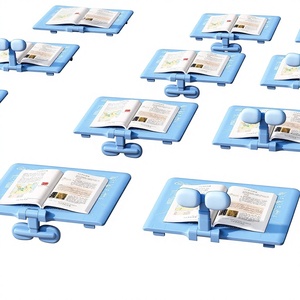 Support <span class=keywords><strong>de</strong></span> lecture multifonctionnel et pince porte-livres en plastique pour étudiants, correction <span class=keywords><strong>de</strong></span> la posture assise, modèle ZZ-09, vente en gros - Product Image 1