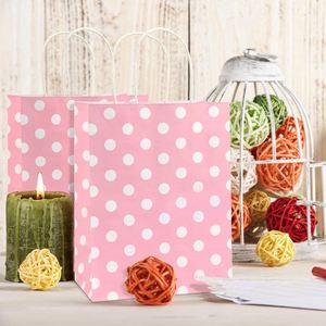 Gift Shopping <b>Bags</b> Paper Kraft Retail Holiday Party <b>Bags</b> with Handles Eco-friendly Durable Premium Portable Packaging Paper <b>Bag</b> - Product Image 5
