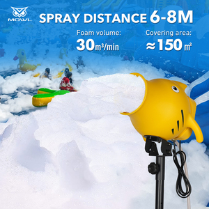 MOWL Tragbare Schaumkanone 1000W Beweglicher Schaumwerfer mit Ständer für Outdoor-Sommeraktivitäten, Schwimmbad-Events und Kinderfeste - Product Image 3