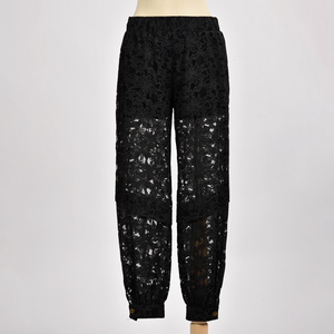 Nouveau style de mode populaire, pantalon bohème floral 100 % polyester taille mi-haute, coupe droite, longueur complète, respirant, ODM, meilleure vente - Product Image 1