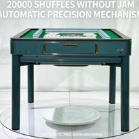 Table de Mahjong Électrique Automatique 36* avec Pieds en Acier Inoxydable, Design Minimaliste Moderne pour 4 Joueurs, Table de Jeu à Mélange Rapide