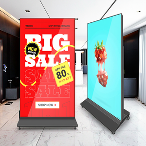 75 85 pouces nouvelle forme écran publicitaire lcd mobile 4K Android tactile signalisation numérique et écrans - Product Image 1