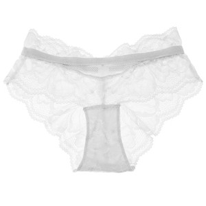 Lingerie sexy européenne et américaine, dentelle florale ajourée, culotte semi-couvrante, culotte triangle taille basse pour femmes, séduisante - Product Image 1