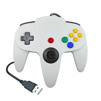 Joystick de mango de juego con cable USB a precio de fábrica para consola de videojuegos Nintendo N64 con vibración