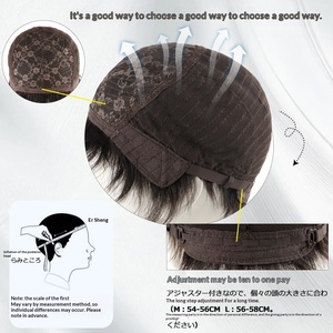 วิกผมผู้ชาย 100% ผมแท้ ถักด้วยมือ ระบายอากาศได้ดี สีดำ 190 กรัม ไม่มีเชือกผูก สไตล์ลำลองและธุรกิจ - Product Image 5