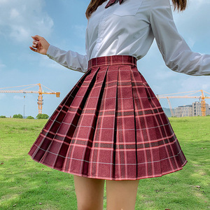 2024 nouveau Design en gros personnalisé corée femmes filles jupe mode anneau rond couleur unie robe courte jupe mince - Product Image 6