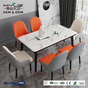 Meilleures chaises de salle <span class=keywords><strong>à</strong></span> manger de style européen, luxe léger, avec dossier, pour hôtels, bureaux, salons de manucure, maquillage, mahjong - Product Image 2
