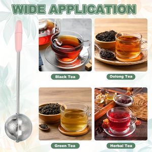 Home Use 304 Stainless Steel <b>Tea</b> Strainer Filter Creative Rotating Spherical <b>Tea</b> <b>Infuser</b> <b>Tea</b> Leaf Filter <b>Tea</b> Set Accessories - Product Image 2