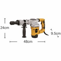 NOUVEAU Marteau de démolition industriel JH-4350A 1300W 230V Énergie d'impact 20J Marteau de démolition électrique Taux d'impact 4000 bpm