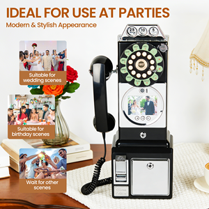 Telefono Vintage HD 1080P con Audio e Video, Memoria 32GB, Decorazioni Retrò per Matrimoni, Eventi e Feste di Compleanno - Product Image 4