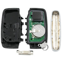 Clé de voiture intelligente à distance à 5 boutons 315Mhz / 433Mhz avec puce ID49 pour Land Rover Range Rover Sport Evogue LR4 2012-2017 FCC ID: KOBJTF10A