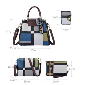 Conjunto de 4 bolsos de mano brillantes para mujer, Cartera de lujo, 4 Uds. - Product Image 6