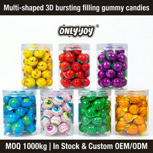 Candy Supplier Customizes and Wholesales Its Own Brand of Sweet and <strong>Sour</strong> Earth Planet <strong>Eyeball</strong> Bursting Filled <strong>Gummy</strong> Candies - Product Image 1